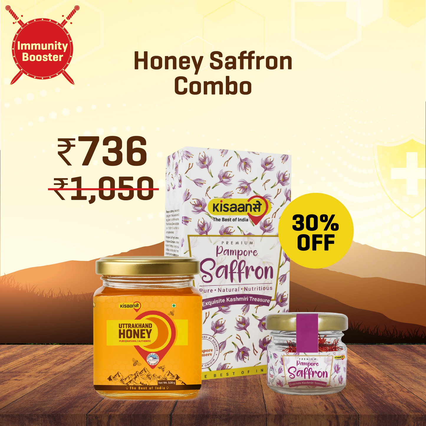 Honey Saffron Combo