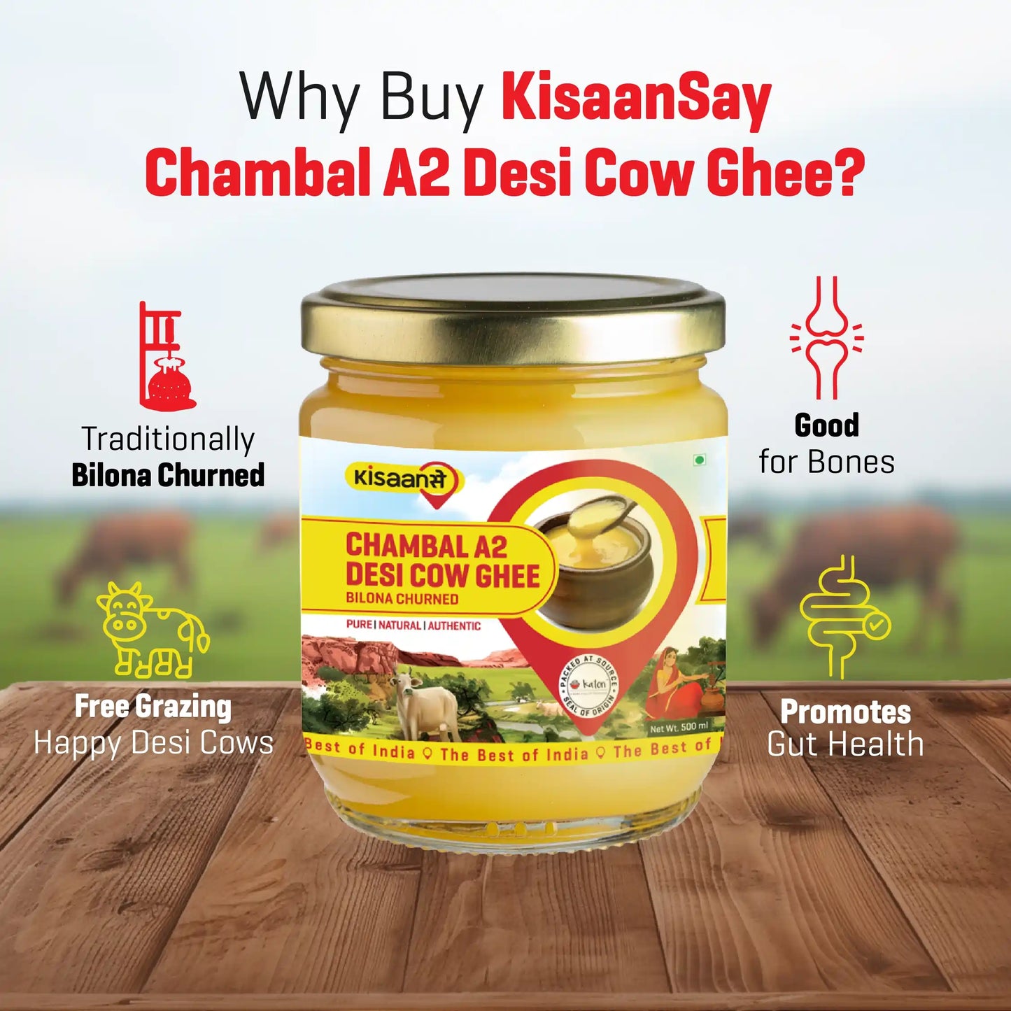 Chambal A2 Desi Cow Ghee