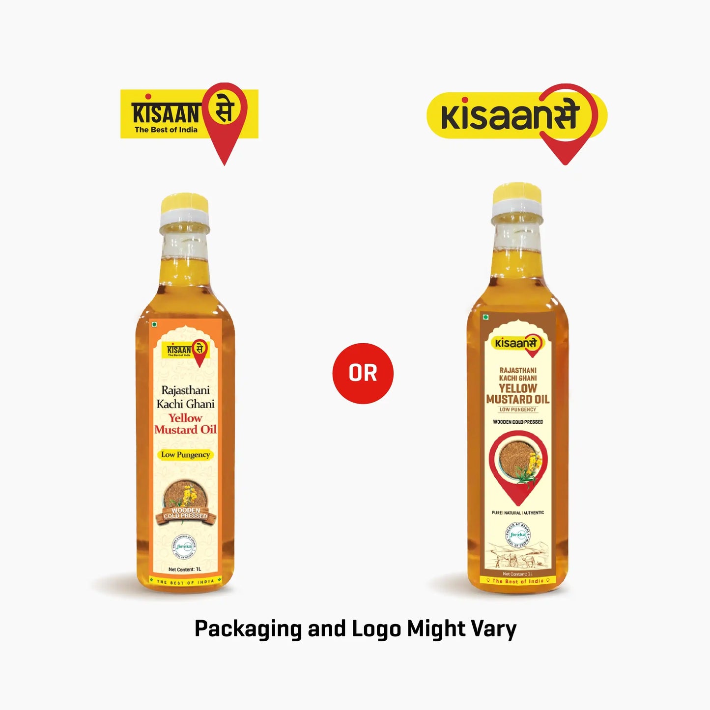 Rajasthani Kachi Ghani Mustard Oil (Yellow) - Wood Pressed