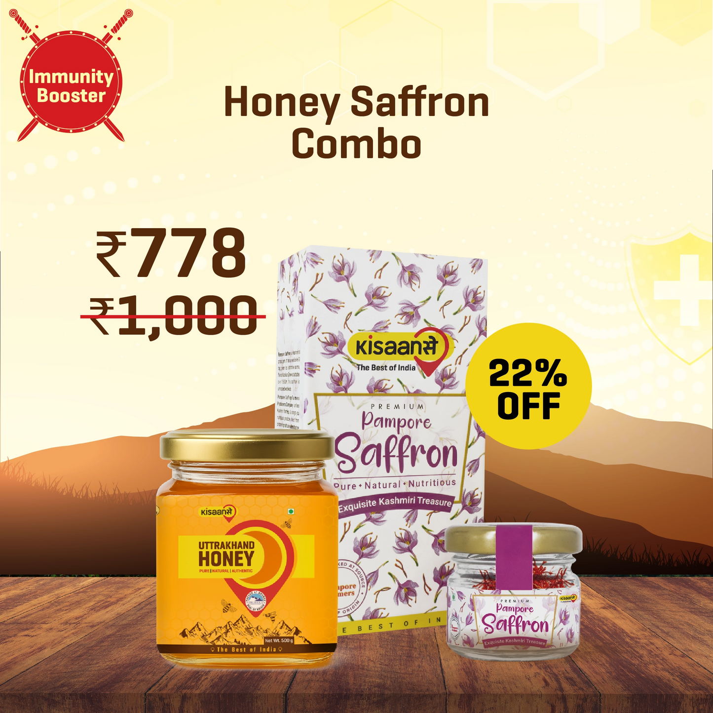 Honey Saffron Combo