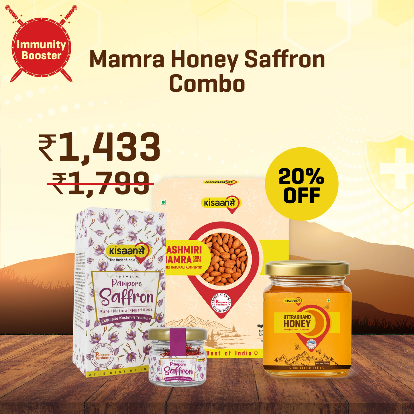 Mamra Honey Saffron Combo