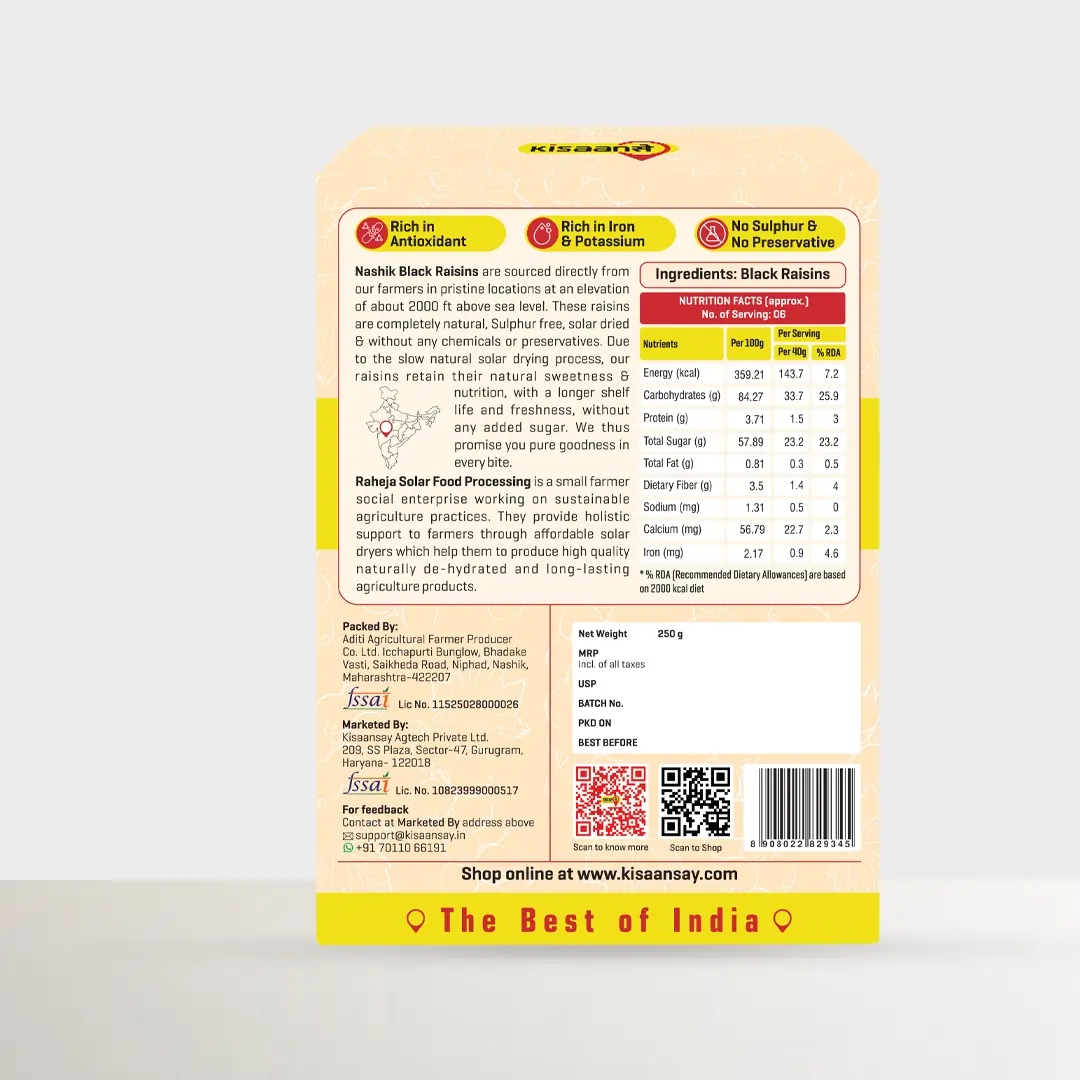 Nashik Black Raisins