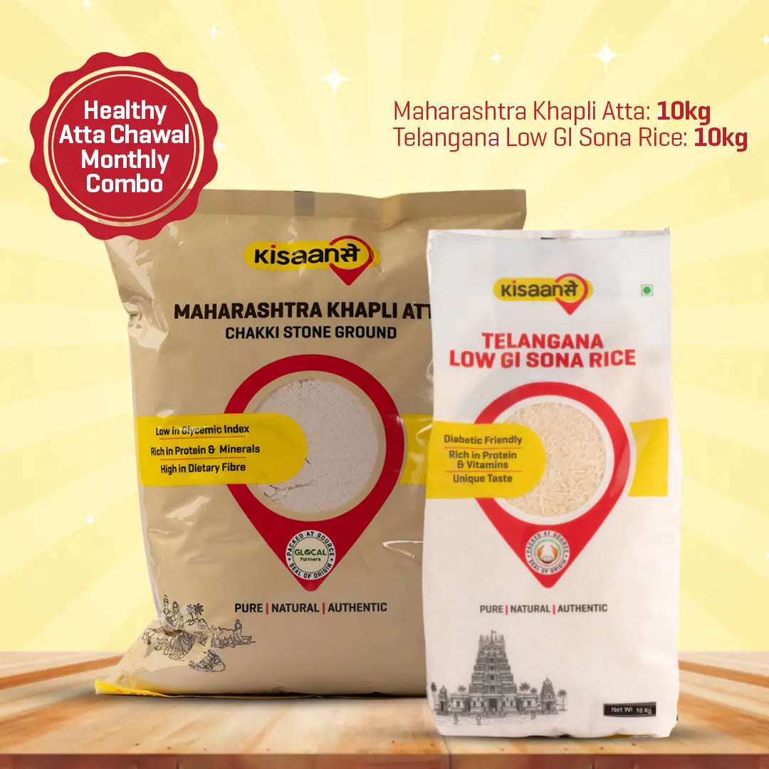 Healthy Atta Chawal Monthly Combo