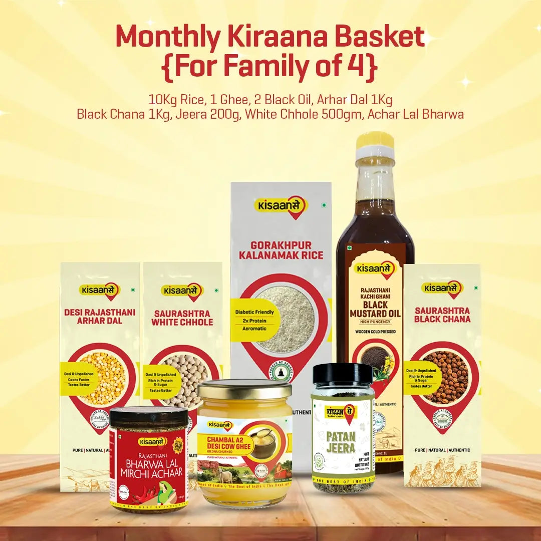 Monthly Kirana Basket – Family of 4