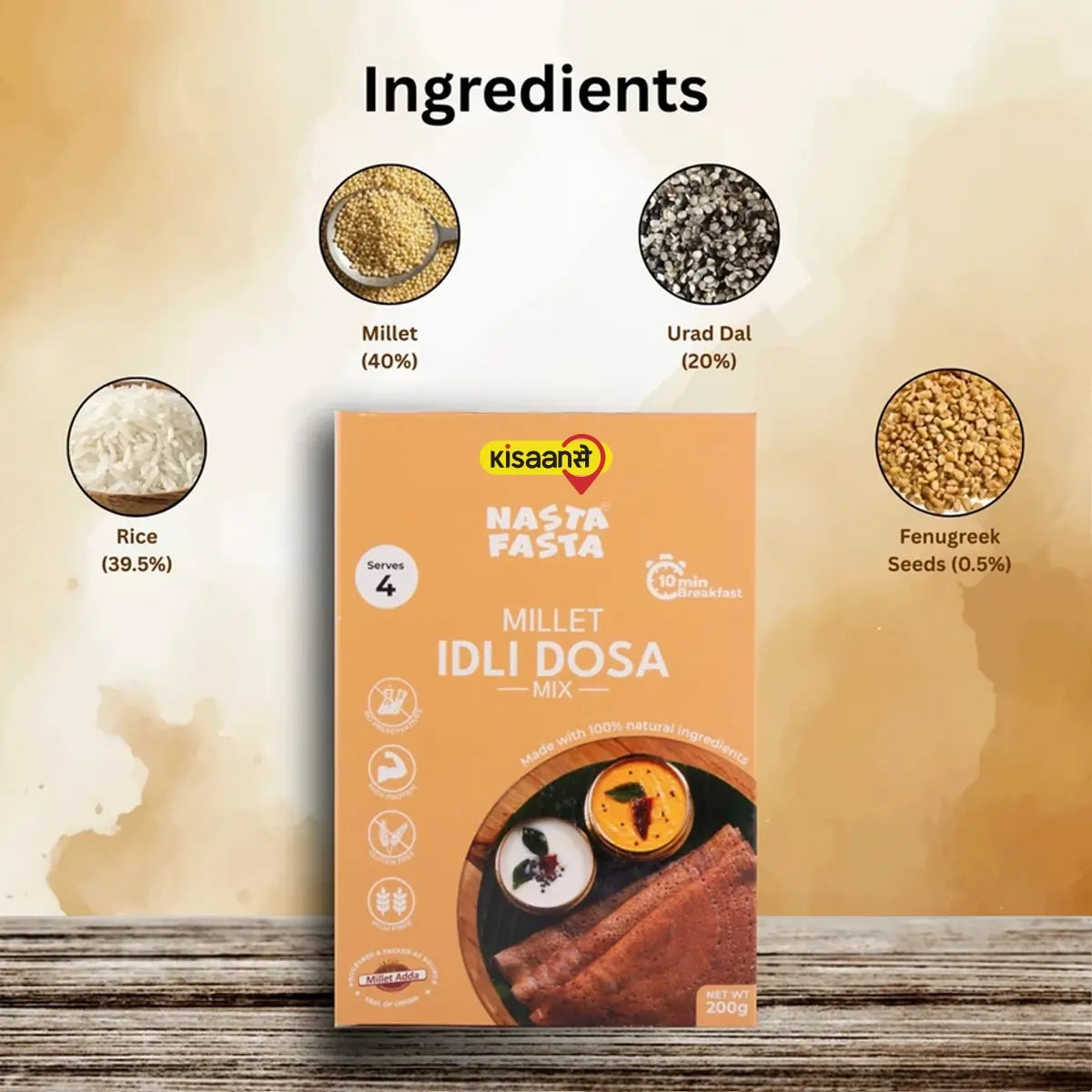 Nasta Fasta Millet Idli Dosa Mix