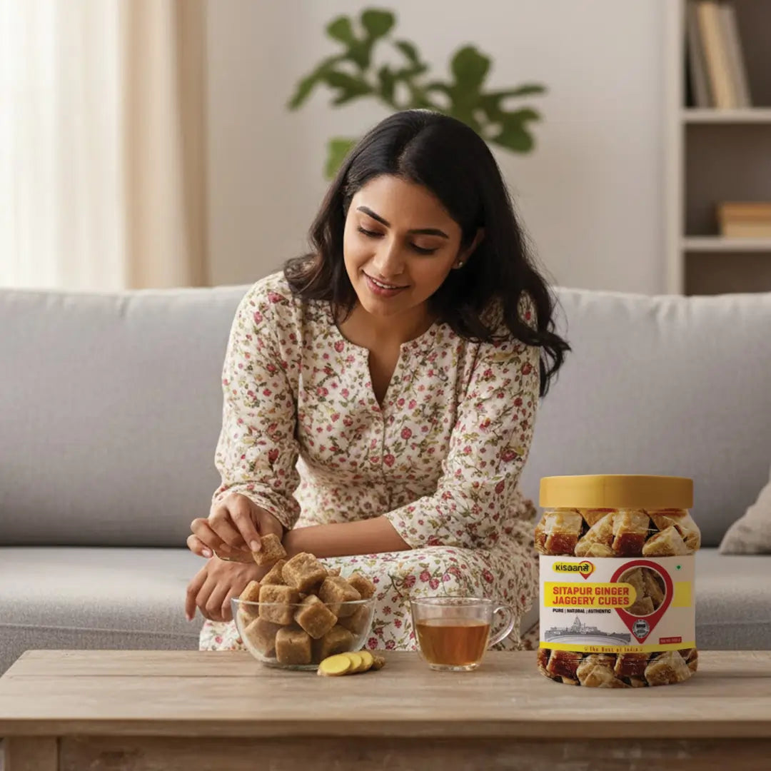 Sitapur Ginger Jaggery Cubes