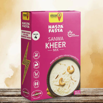 Nasta Fasta Sanwa Kheer Mix | No Preservatives | High Fibre & Protein | Cooks in 10 minutes - KisaanSay