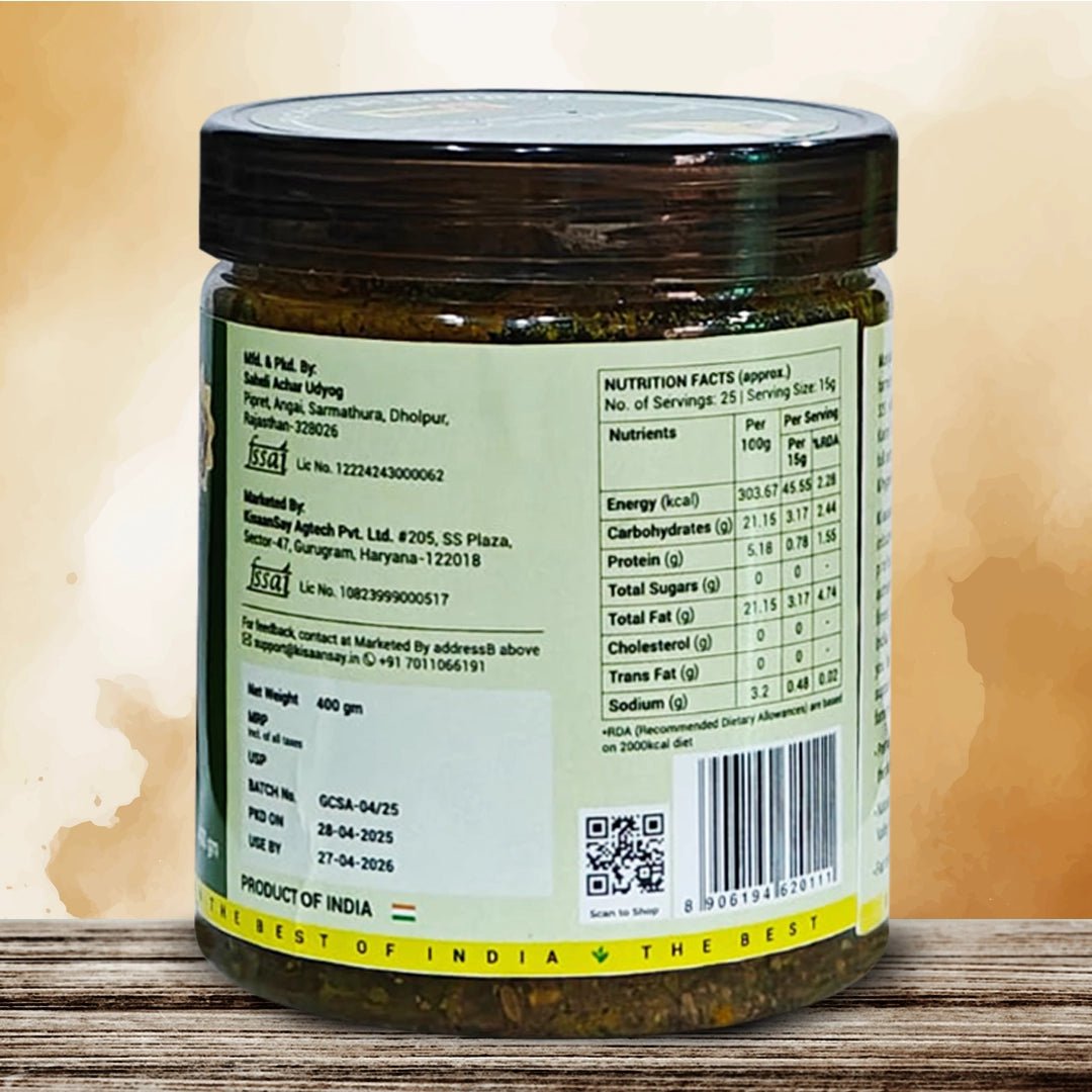 Rajasthani Green Chilli Achaar - KisaanSay