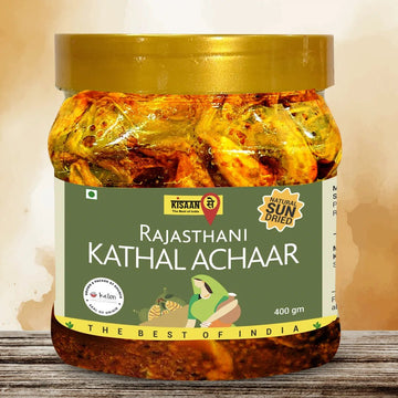 Rajasthani Kathal Achaar | Natural Sun Dried | No Vinegar or Preservatives - KisaanSay