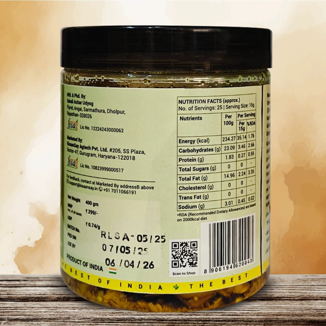 Rajasthani Rai Lisoda Achaar - KisaanSay