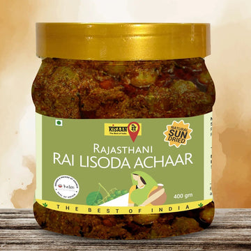 Rajasthani Rai Lisoda Achaar | Natural Sun Dried | No Vinegar or Preservatives - KisaanSay