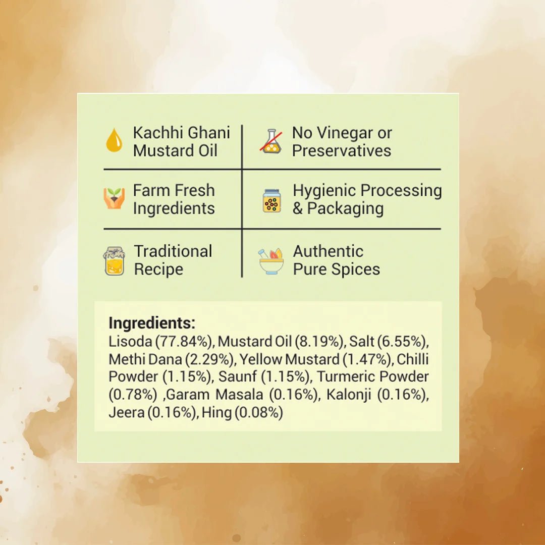 Rajasthani Rai Lisoda Achaar | Natural Sun Dried | No Vinegar or Preservatives - KisaanSay