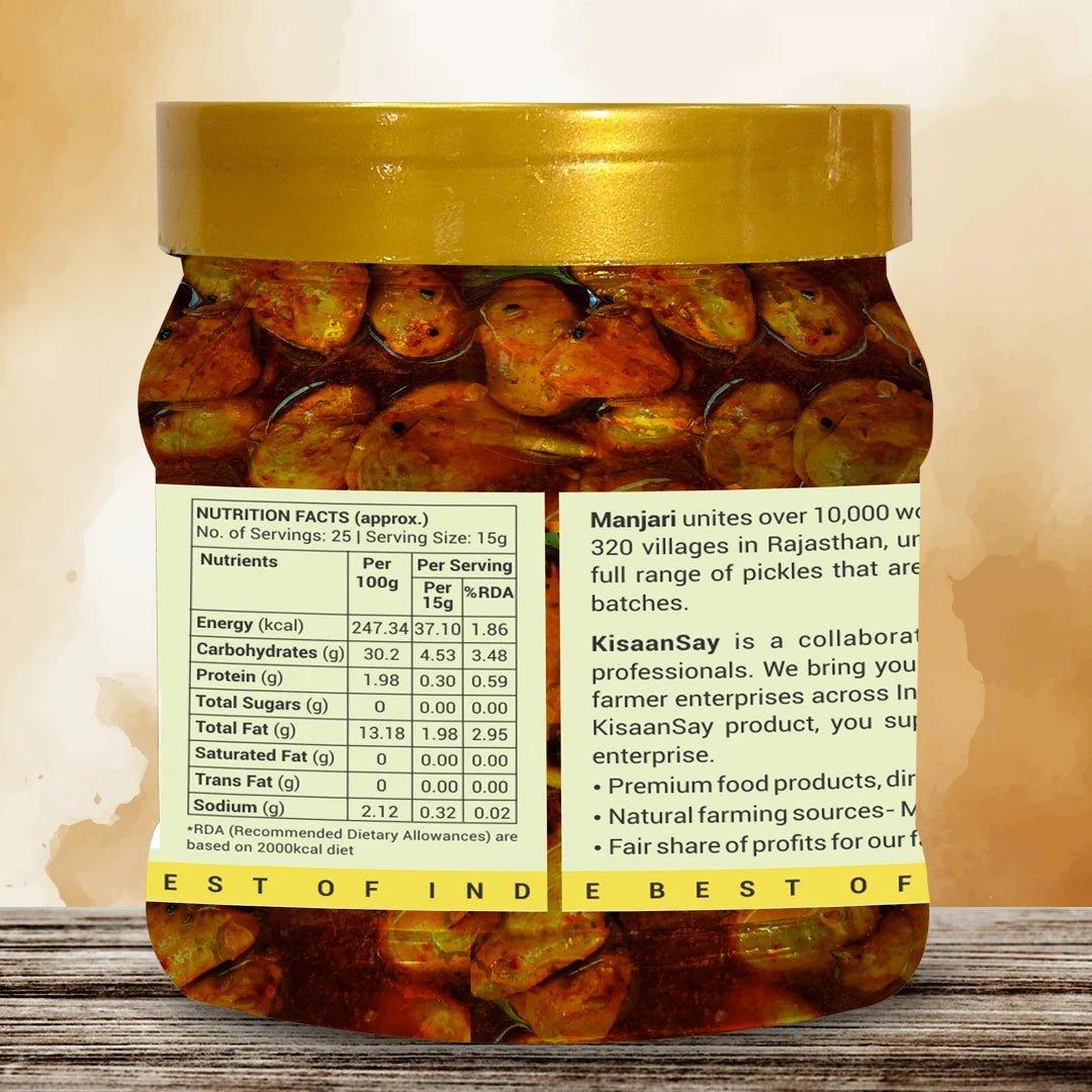 Rajasthani Singhara Achaar | Natural Sun Dried | No Vinegar or Preservatives - KisaanSay