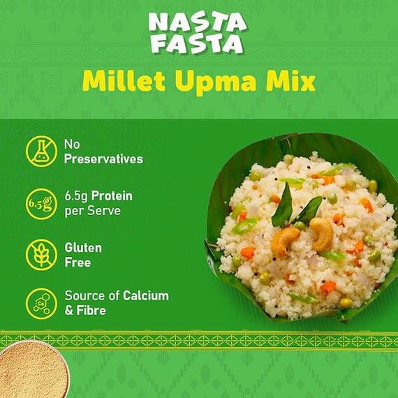 10 - min Millet Breakfast Combo (Pack of 8) - KisaanSay