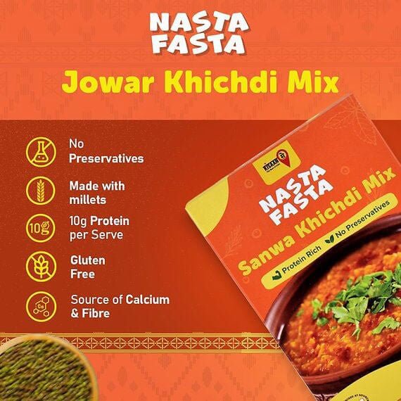 10 - min Millet Breakfast Combo (Pack of 8) - KisaanSay