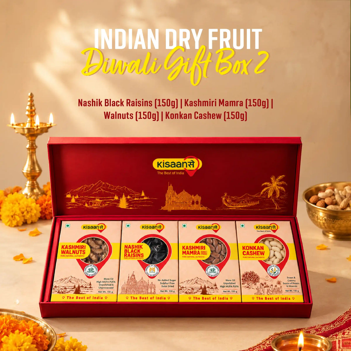 Indian Dry Fruit Diwali Gift Box 2