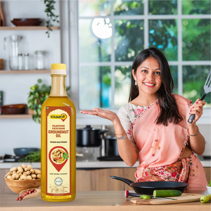 Rajasthani Cold Pressed Groundnut Oil - Wood Pressed