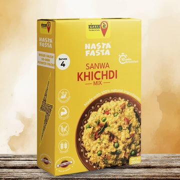 Nasta Fasta Sanwa Khichdi Mix | No Preservatives | High Fibre & Protein |  Cook in 10-minutes