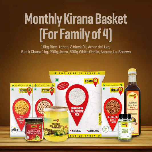 Monthly Kirana Basket – Family of 4