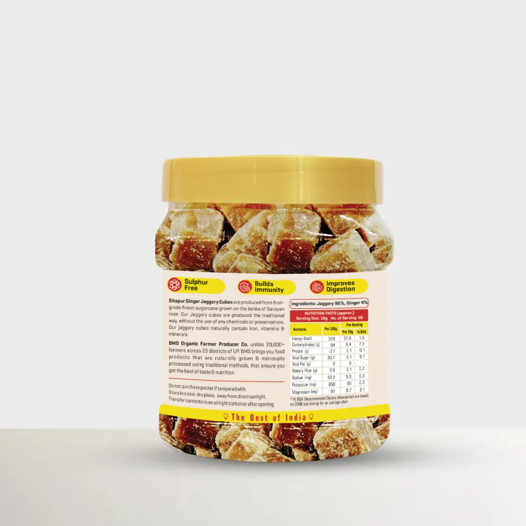 Sitapur Ginger Jaggery Cubes