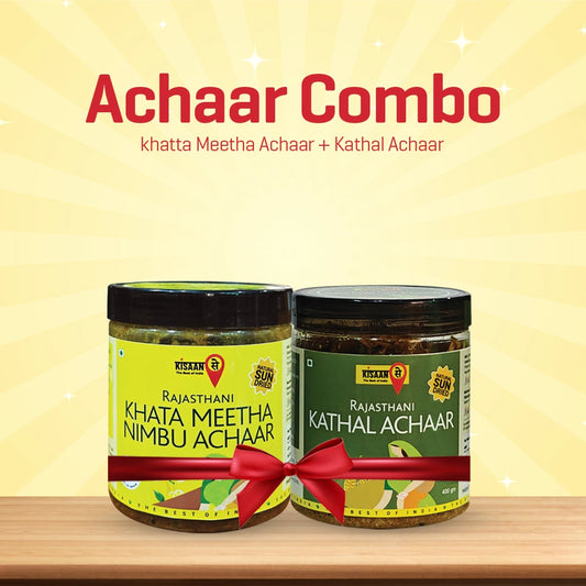 Rajasthani Khata Meetha Nimbu Achaar 400g + Kathal Achaar 400g