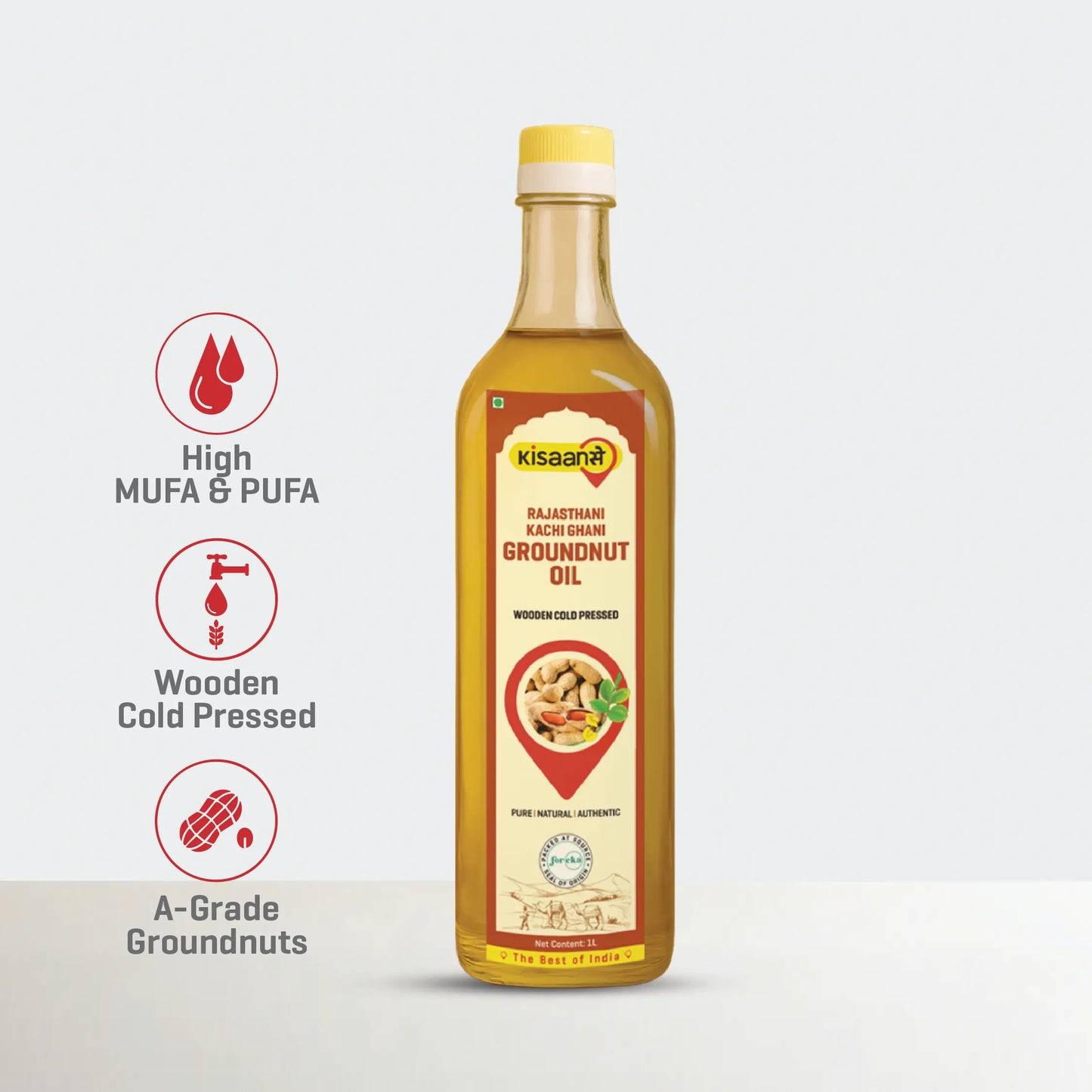 Rajasthani Cold Pressed Groundnut Oil - Wood Pressed