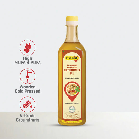 Rajasthani Cold Pressed Groundnut Oil - Wood Pressed