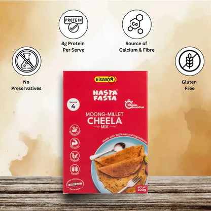 Nasta Fasta Moong-Millet Cheela Mix