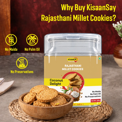 Rajasthani Millet Cookies - Coconut Delight