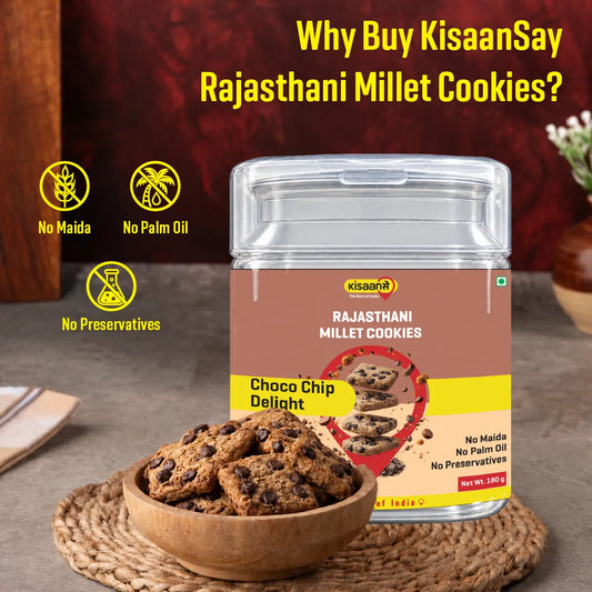 Rajasthani Millet Cookies - Choco Chip Delight