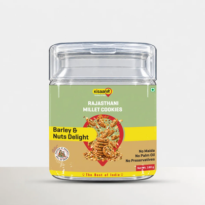 Rajasthani Millet Cookies - Barley & Nuts Delight