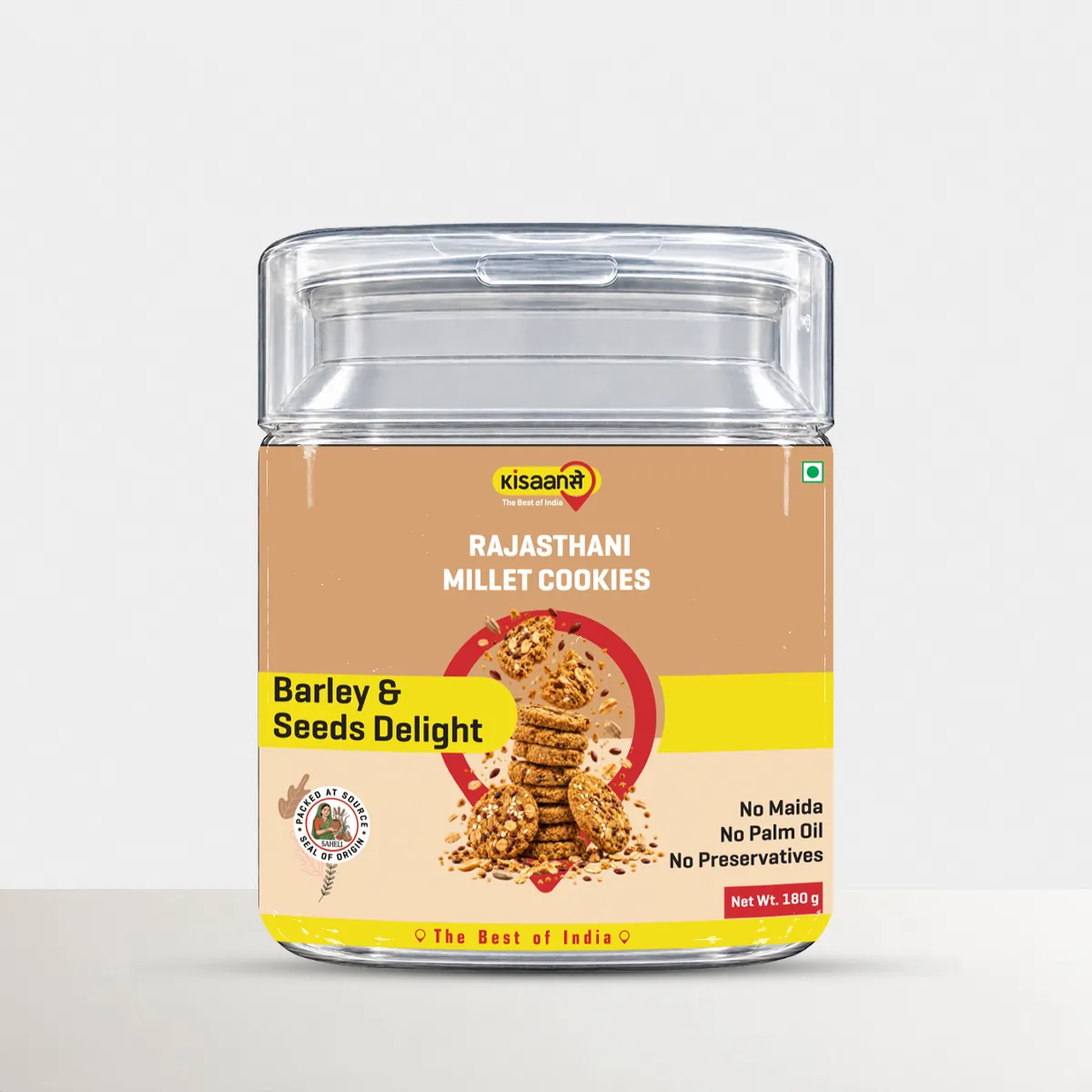 Rajasthani Millet Cookies - Barley & Seeds Delight