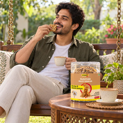 Rajasthani Millet Cookies - Barley & Seeds Delight