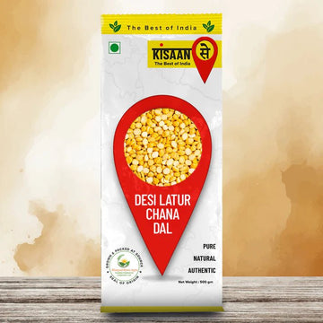 Desi Latur Chana Dal | Unpolished | Cooks Faster | Tastes Better - KisaanSay
