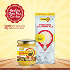 Chambal A2 Desi Cow Ghee 500ml + Gorakhpur Kalnamamak Rice 2Kg