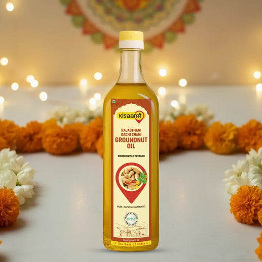 Rajasthani Cold Pressed Groundnut Oil - Wood Pressed