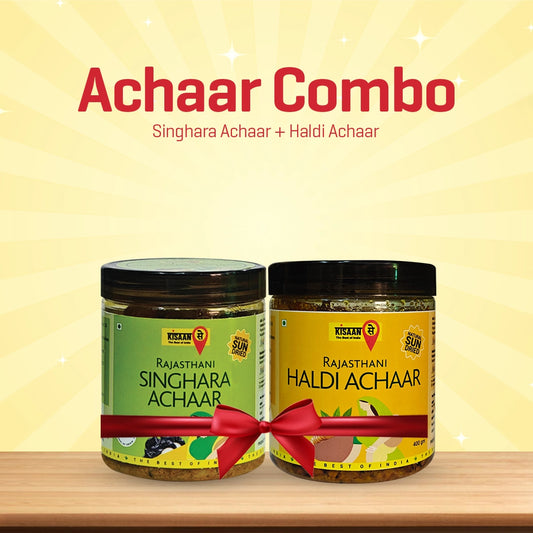 Rajasthani Singhara Achaar 400g + Haldi Achaar 400g