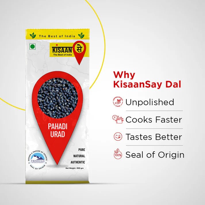 Himalayan Pahadi Urad | Softer, Creamier & Tastier - KisaanSay