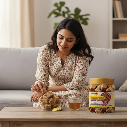 Sitapur Ginger Jaggery Cubes