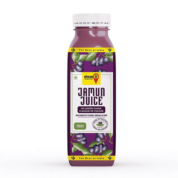 Jamun Juice | No Added Sugar, Flavours & Colours - KisaanSay