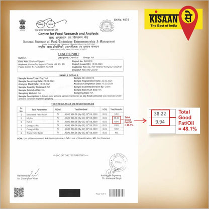 Kashmiri Mamra | 50 % More Oil | High MUFA PUFA | Unpolished & Unprocessed | 100 % Natural - KisaanSay
