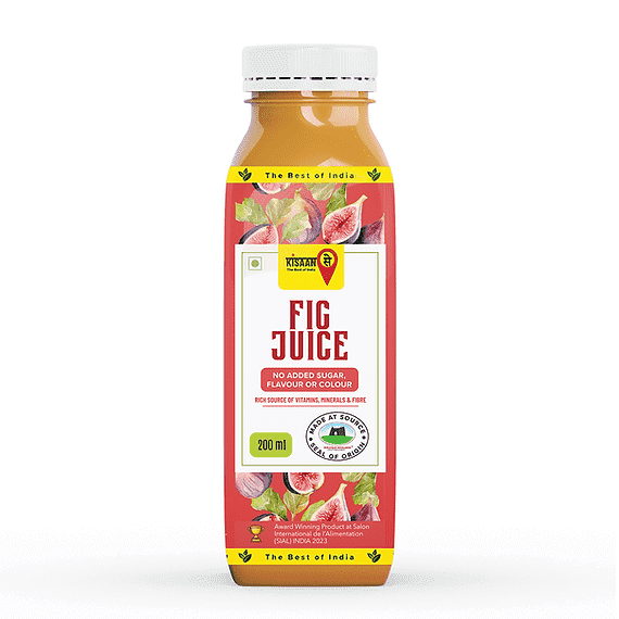 KisaanSay Fig Juice | No Added Sugar | Rich Source of Vitamins , Minerals - Kisaansay