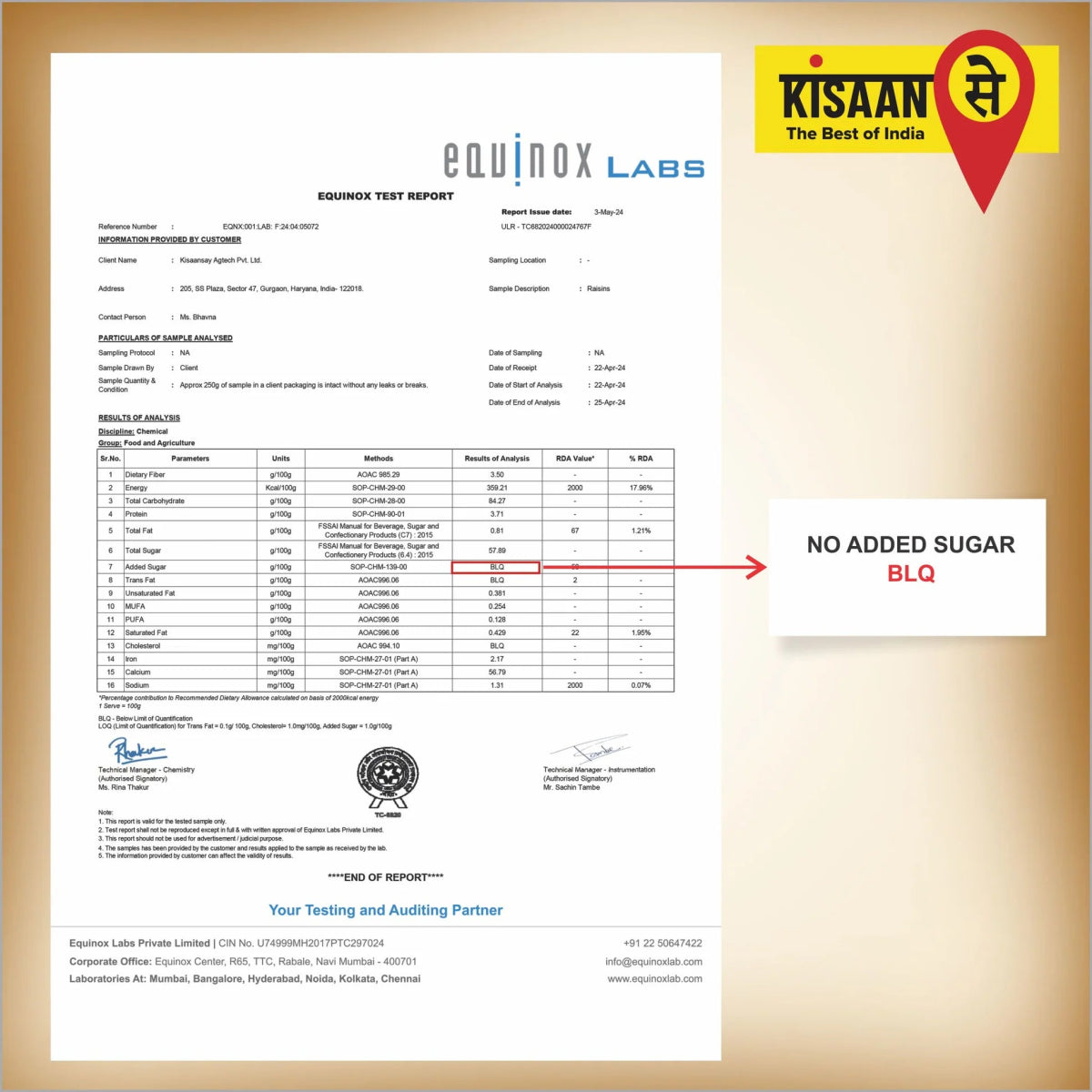 Nashik Black Raisins | No Added Sugar | Solar Dried | Sulphur Free - KisaanSay