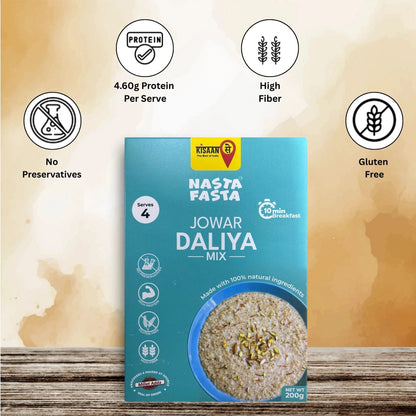 Nasta Fasta Jowar Daliya Mix - KisaanSay