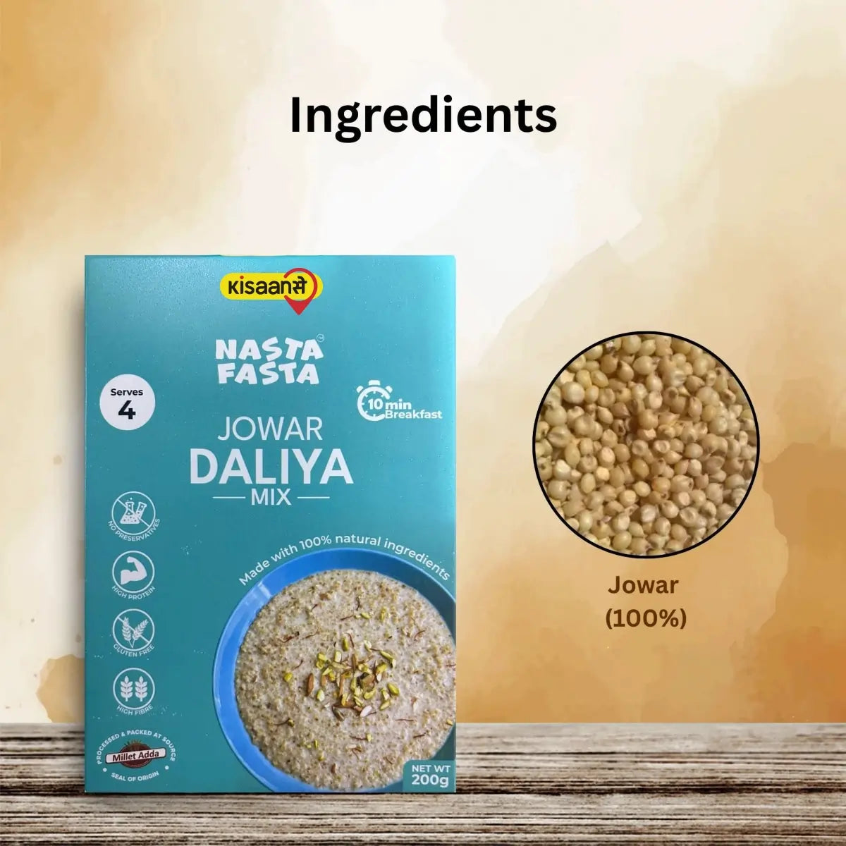 Nasta Fasta Jowar Daliya Mix