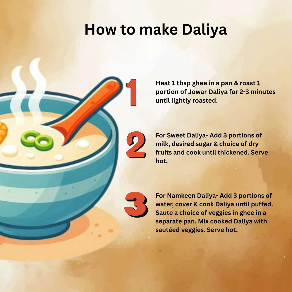 Nasta Fasta Jowar Daliya Mix - KisaanSay