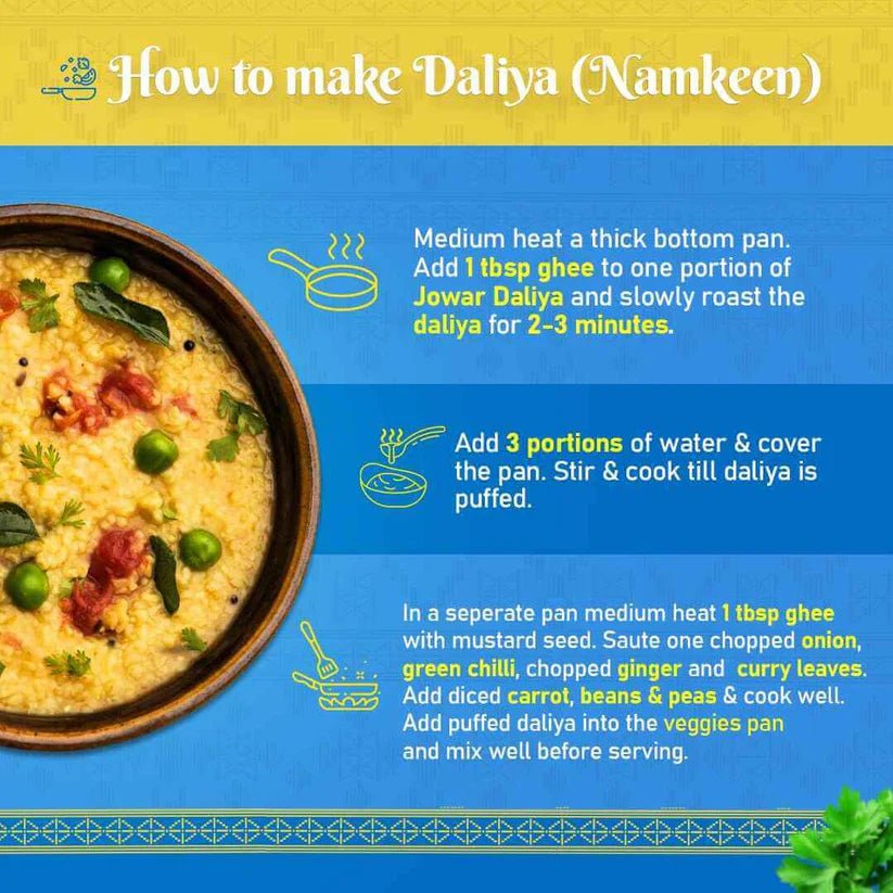 Nasta Fasta Jowar Daliya | No Preservatives | High Fibre & Protein | Cooks in 10 minutes - KisaanSay