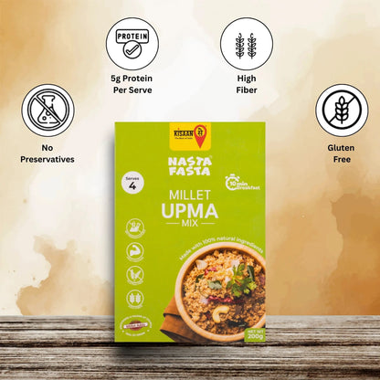 Nasta Fasta Millet Upma Mix - KisaanSay