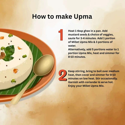 Nasta Fasta Millet Upma Mix - KisaanSay