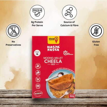 Nasta Fasta Moong - Millet Cheela Mix - KisaanSay